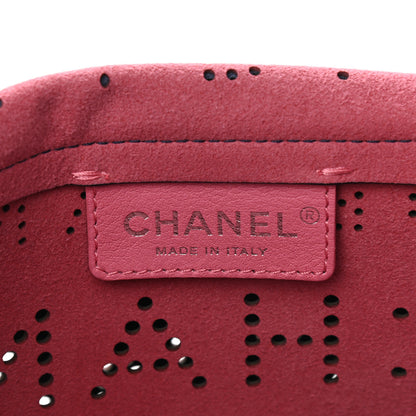 Chanel Calfskin Tweed Eyelet Flap Bag Navy 8 of 11