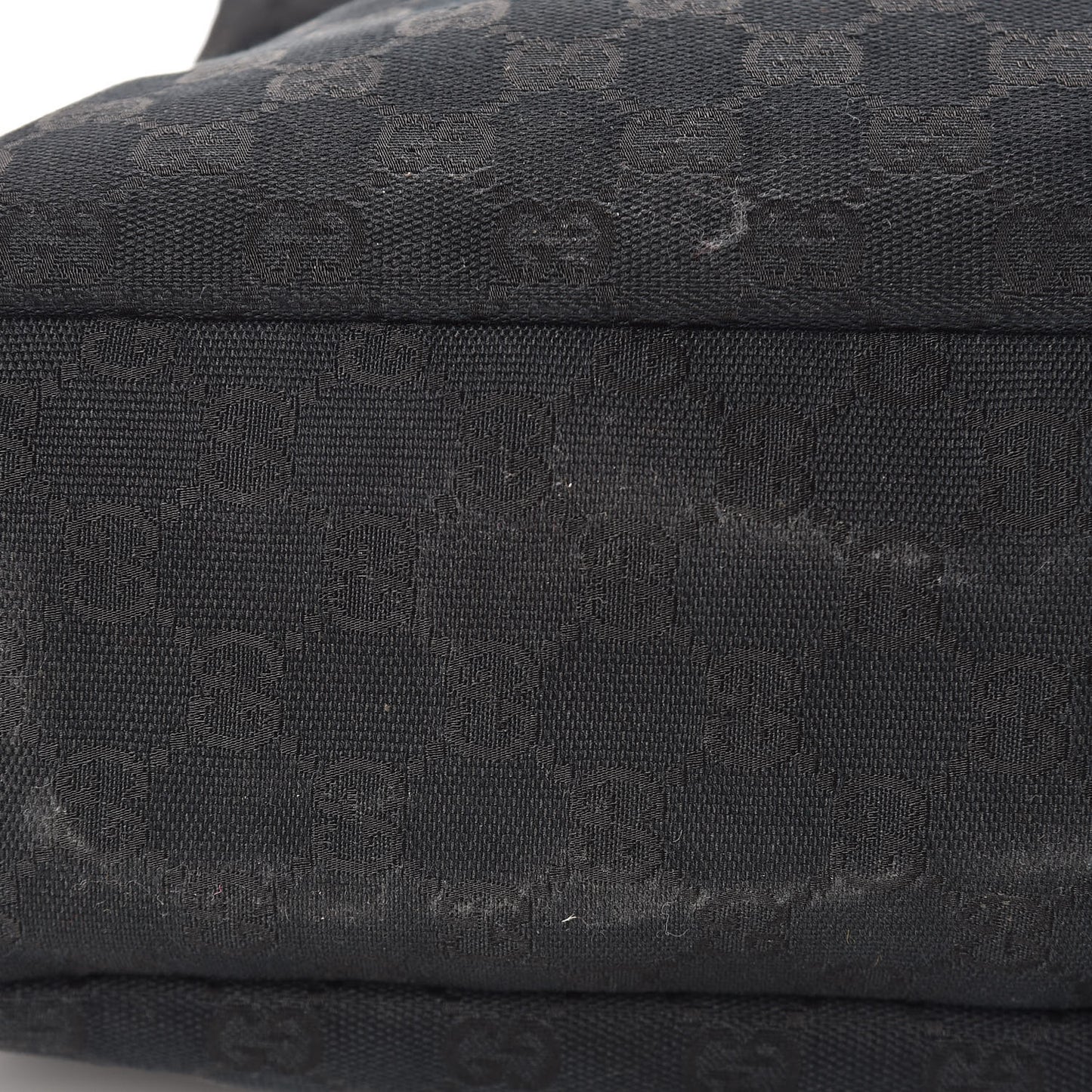 Monogram Medium Horsebit Chain Hobo Black
