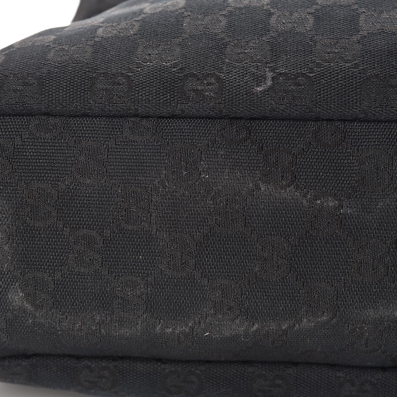 Gucci Monogram Medium Horsebit Chain Hobo Black 15 of 17