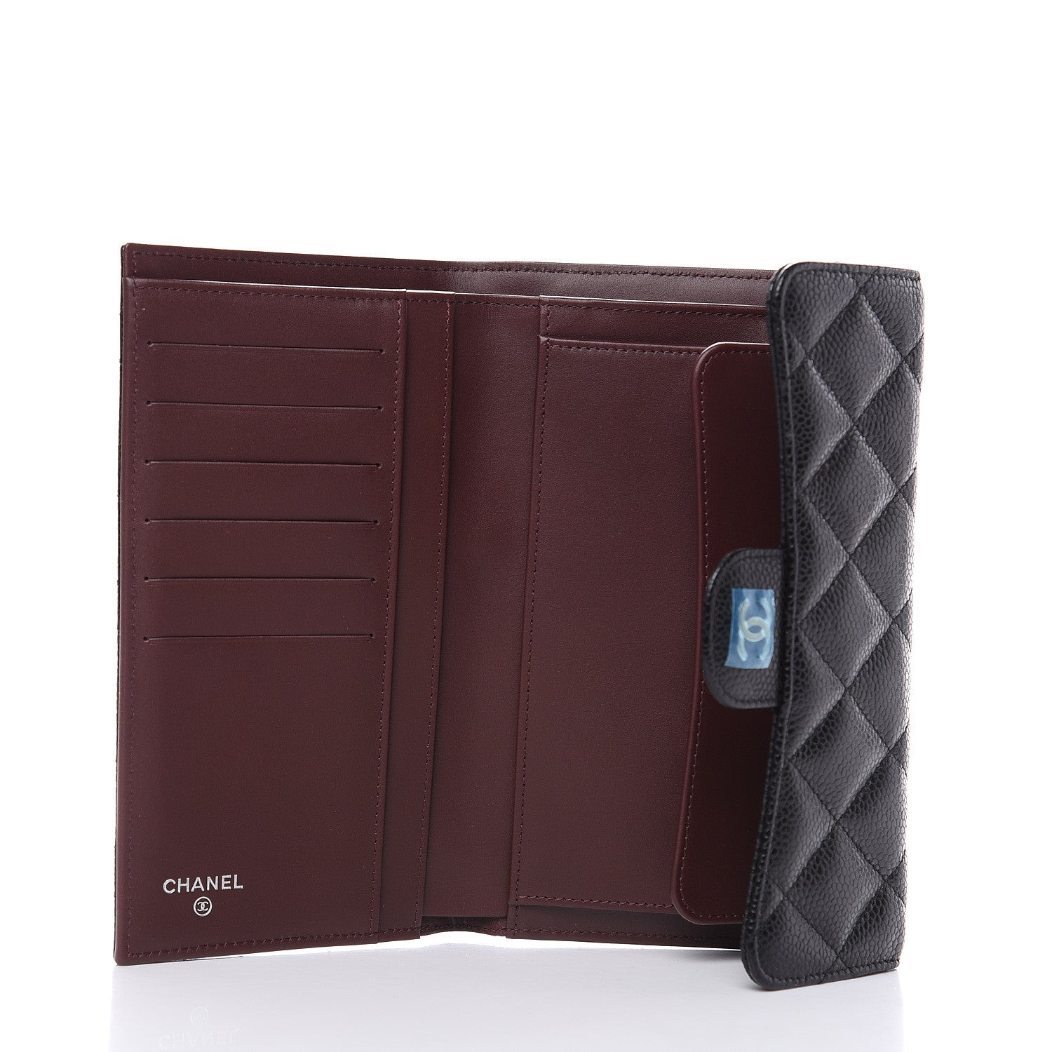 Chanel Caviar Quilted Large Flap Wallet Black 5 of 8