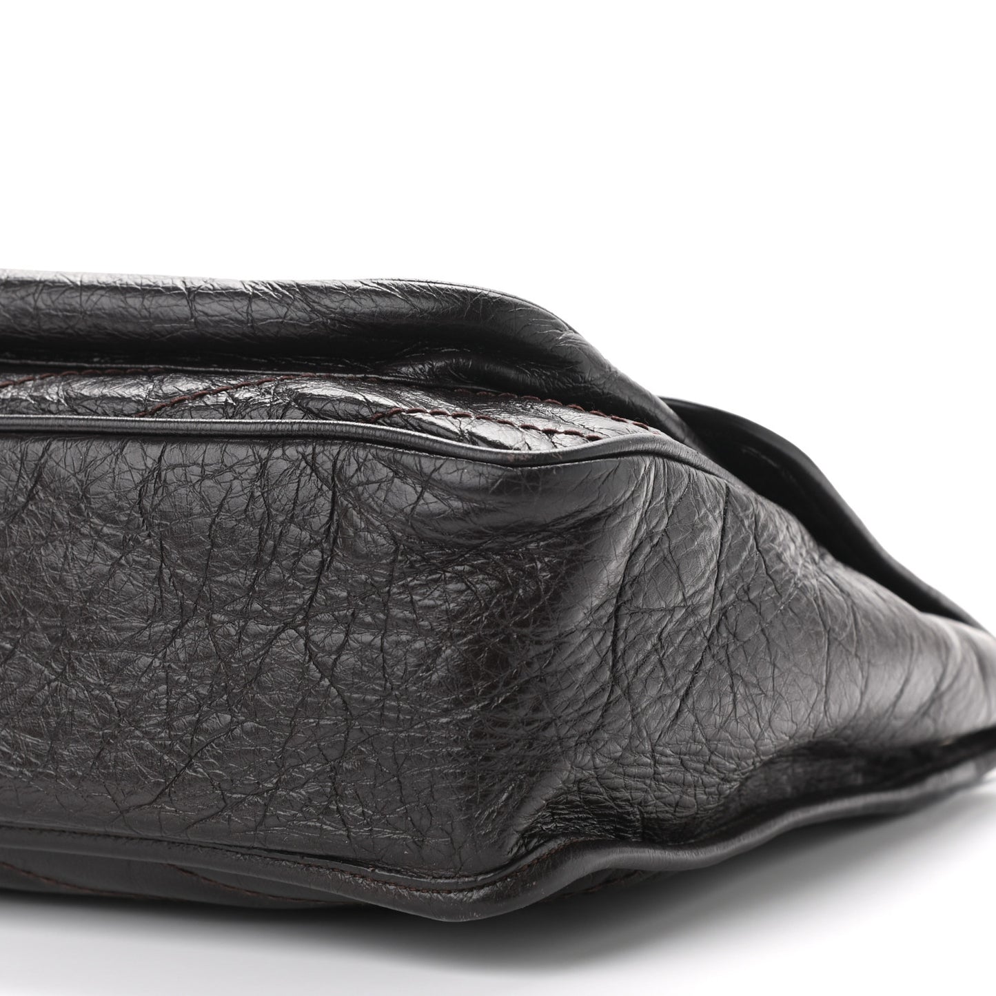 Crinkled Calfskin Matelasse Monogram Large Niki Chain Satchel Tulip