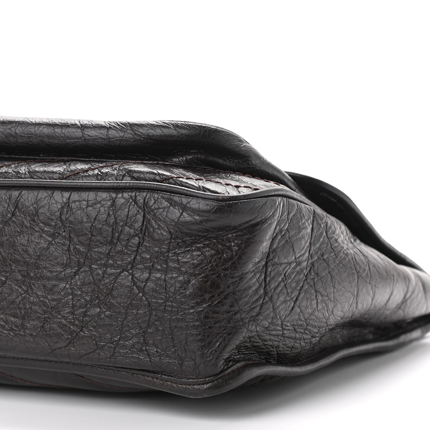 Saint Laurent Crinkled Calfskin Matelasse Monogram Large Niki Chain Satchel Tulip 10 of 12