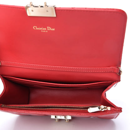Christian Dior Patent Cannage Miss Dior Promenade Pouch Red 5 of 11