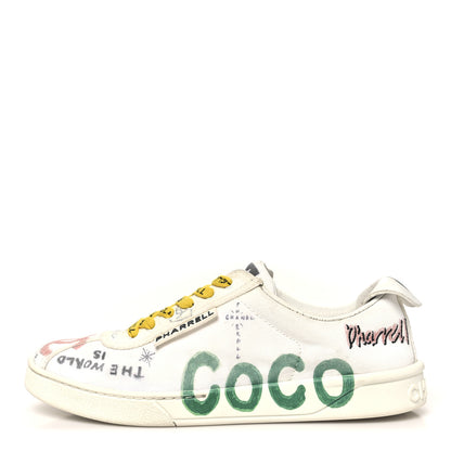 Chanel x Pharrell Williams Canvas Womens Sneakers 37 White Multicolor 1 of 9