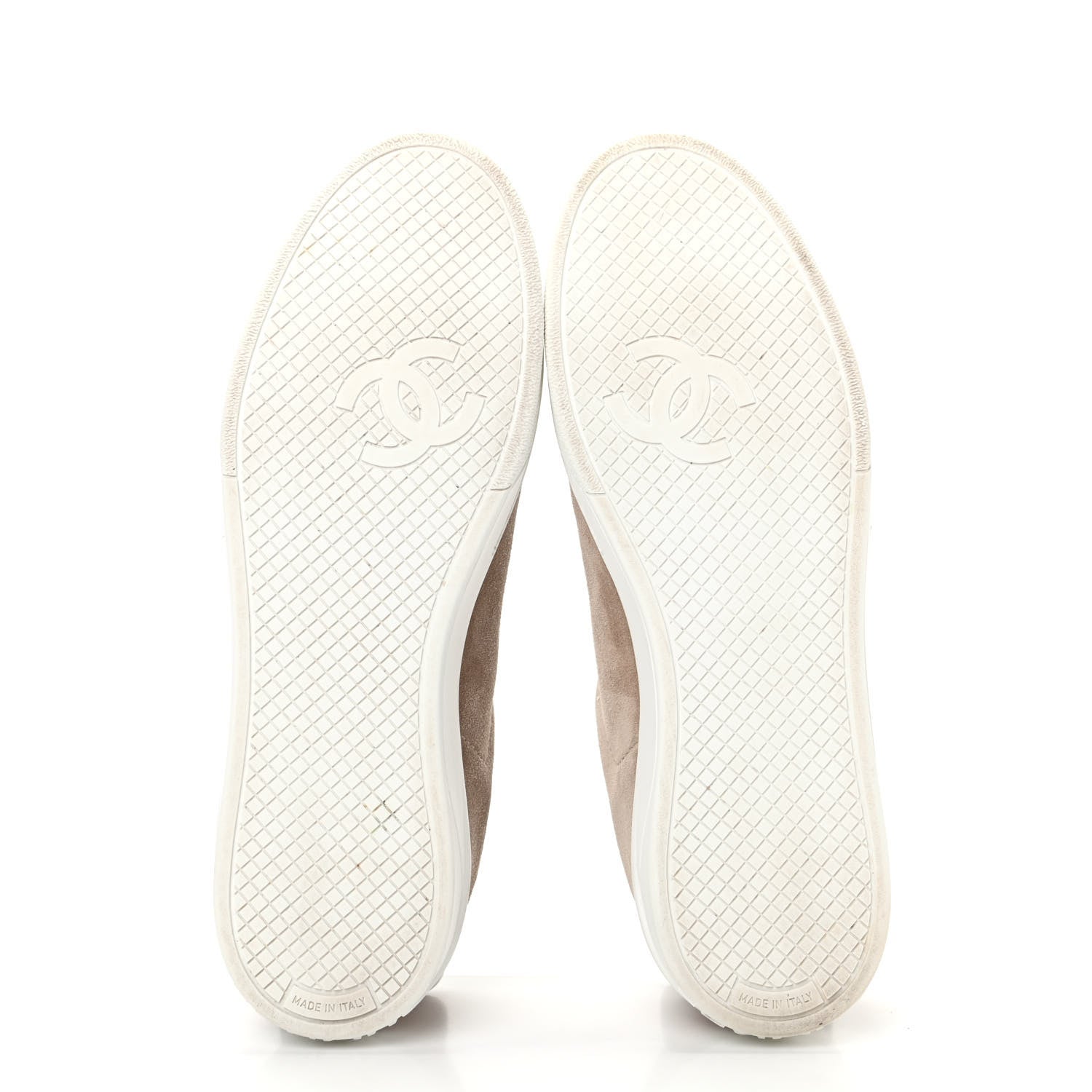 Chanel Suede Calfskin Womens Sneakers 39 Dark Beige 6 of 11