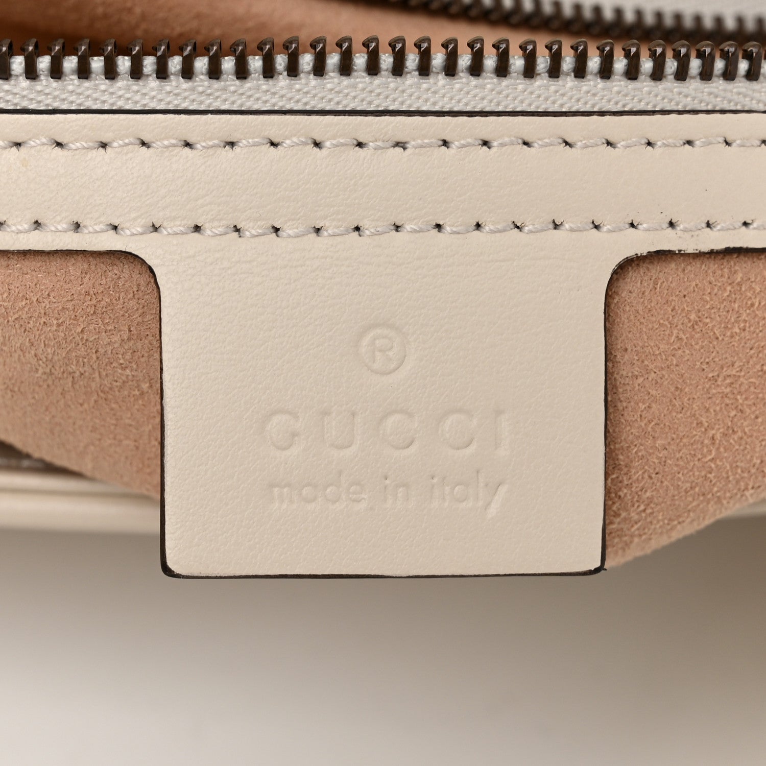 Gucci Calfskin Matelasse Small GG Marmont Shoulder Bag White 6 of 10