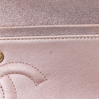 Chanel Iridescent Calfskin Quilted Medium Double Flap Light Pink 12 of 12