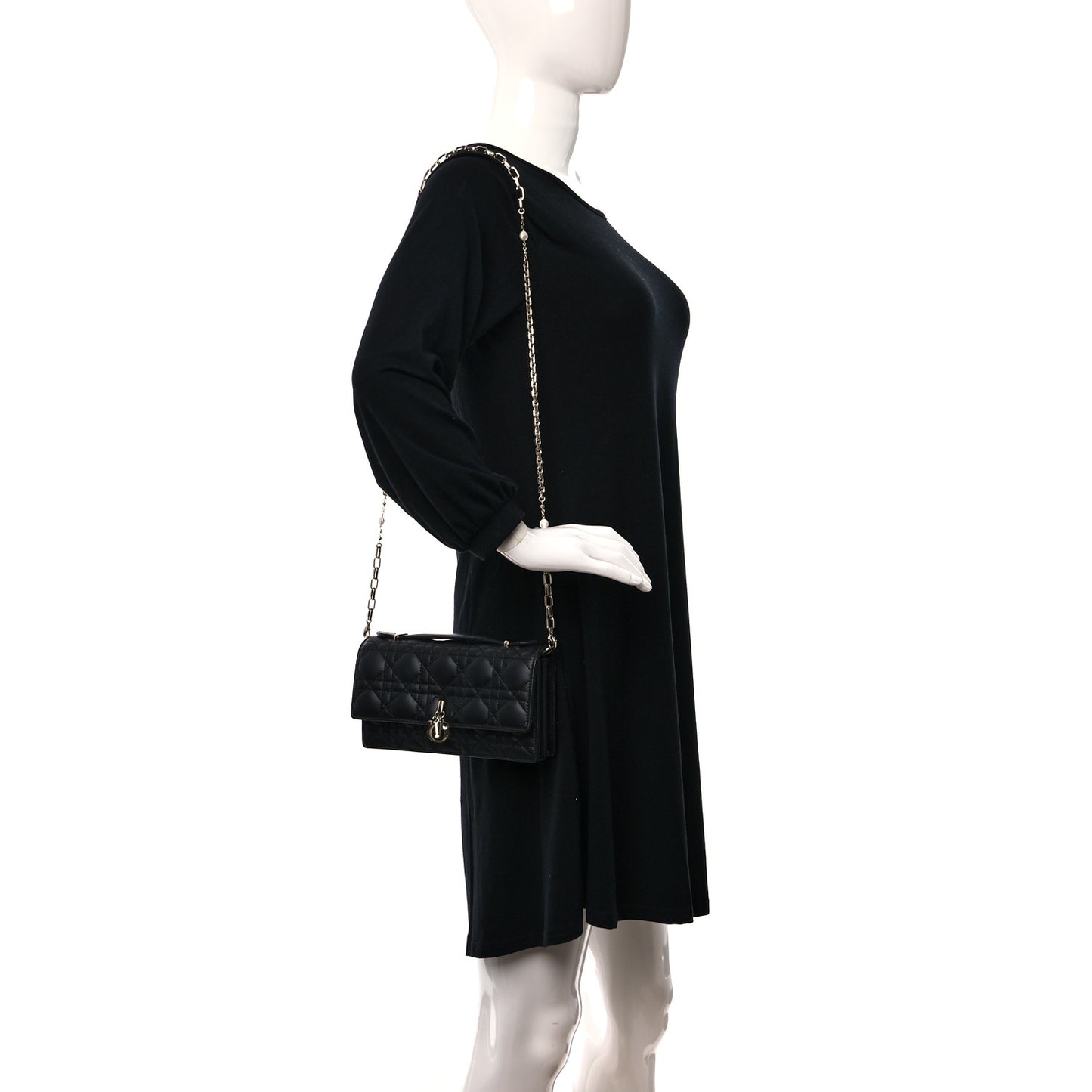 Lambskin Cannage Mini My Dior Bag Black