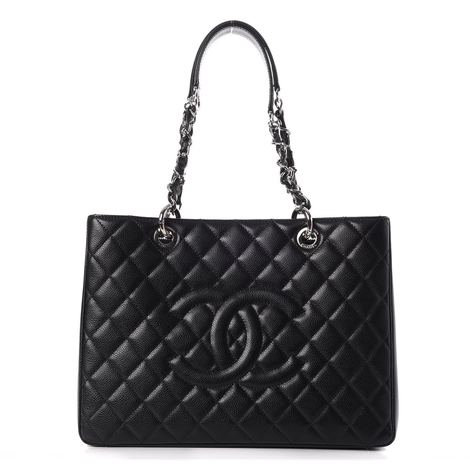 Chanel Caviar Quilted Grand Shopping Tote GST Black 1 of 8