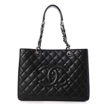Chanel Caviar Quilted Grand Shopping Tote GST Black 1 of 8