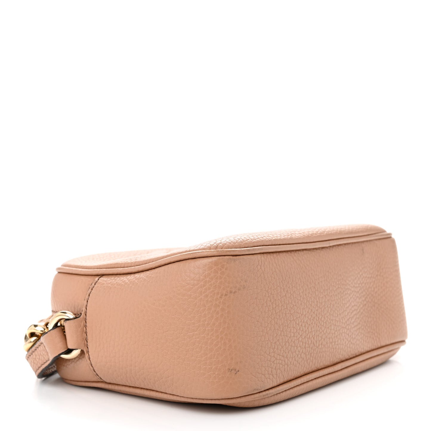 Pebbled Calfskin Small Soho Disco Bag Camelia