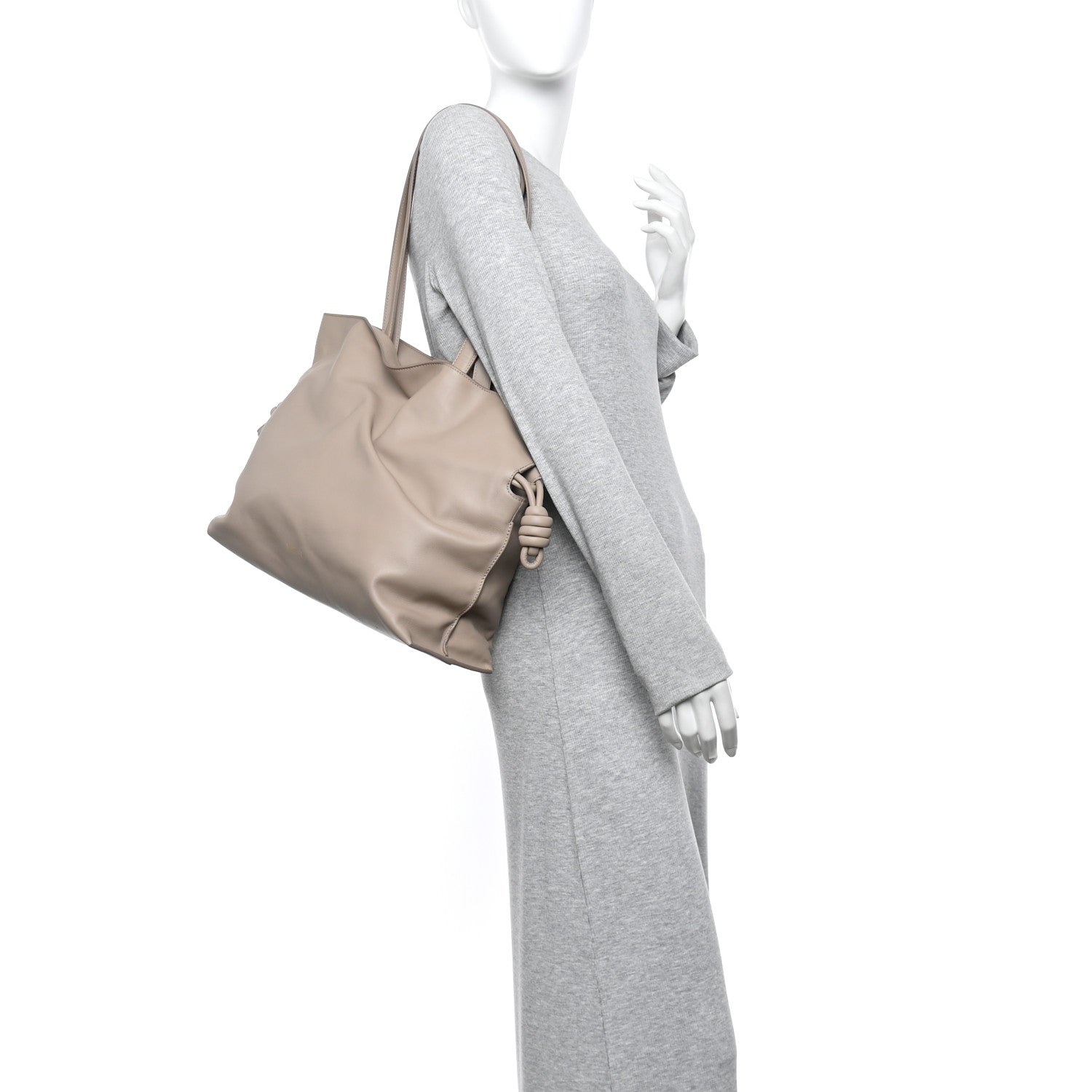 Loewe Calfskin Large Flamenco Knot Bag Sand 2 of 10