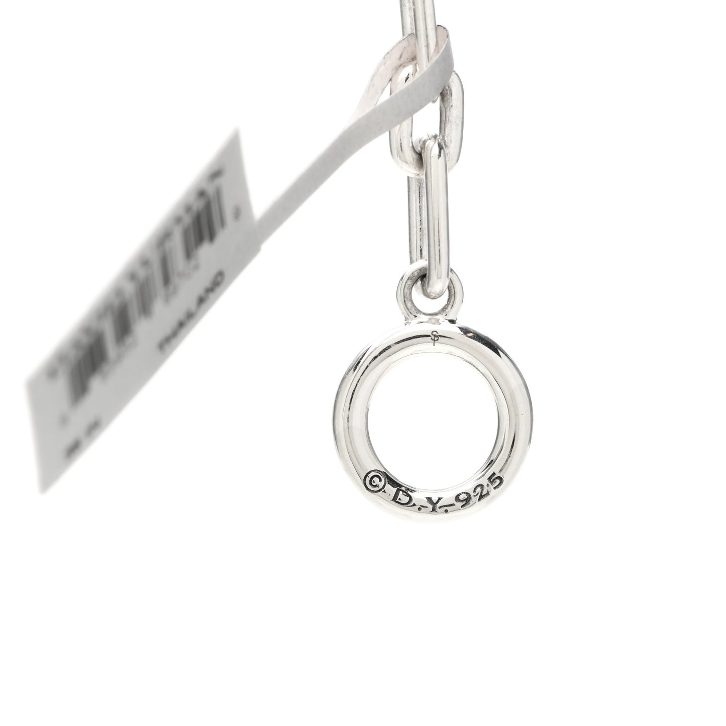 Sterling Silver Diamond Wellesley Long Chain Link Necklace