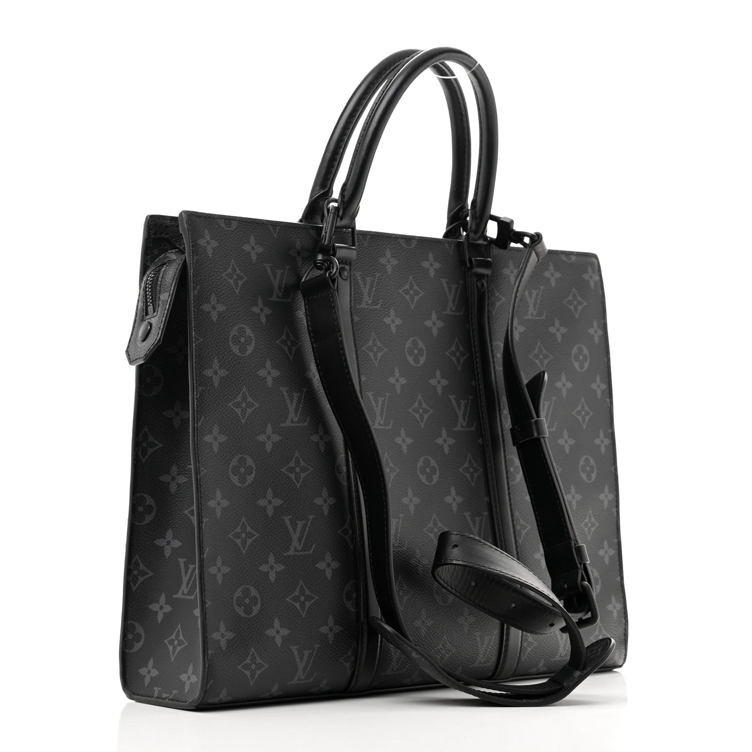 Louis Vuitton Monogram Eclipse Sac Plat Horizontal Zipper 3 of 12