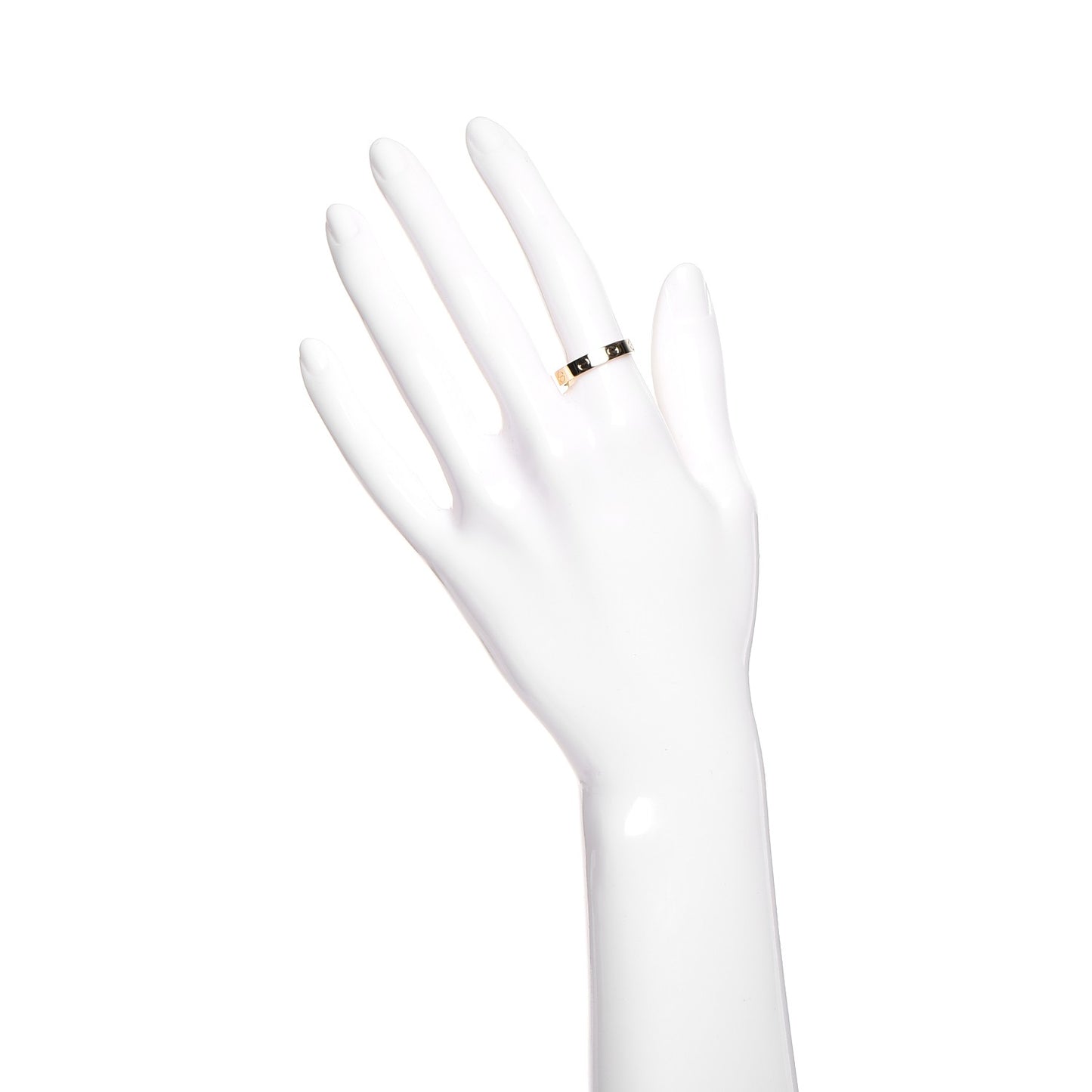 18K Yellow Gold 3.5mm LOVE Wedding Band Ring 55 7.25