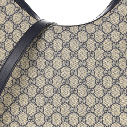 Gucci GG Supreme Monogram Linea A Hobo Navy 11 of 11