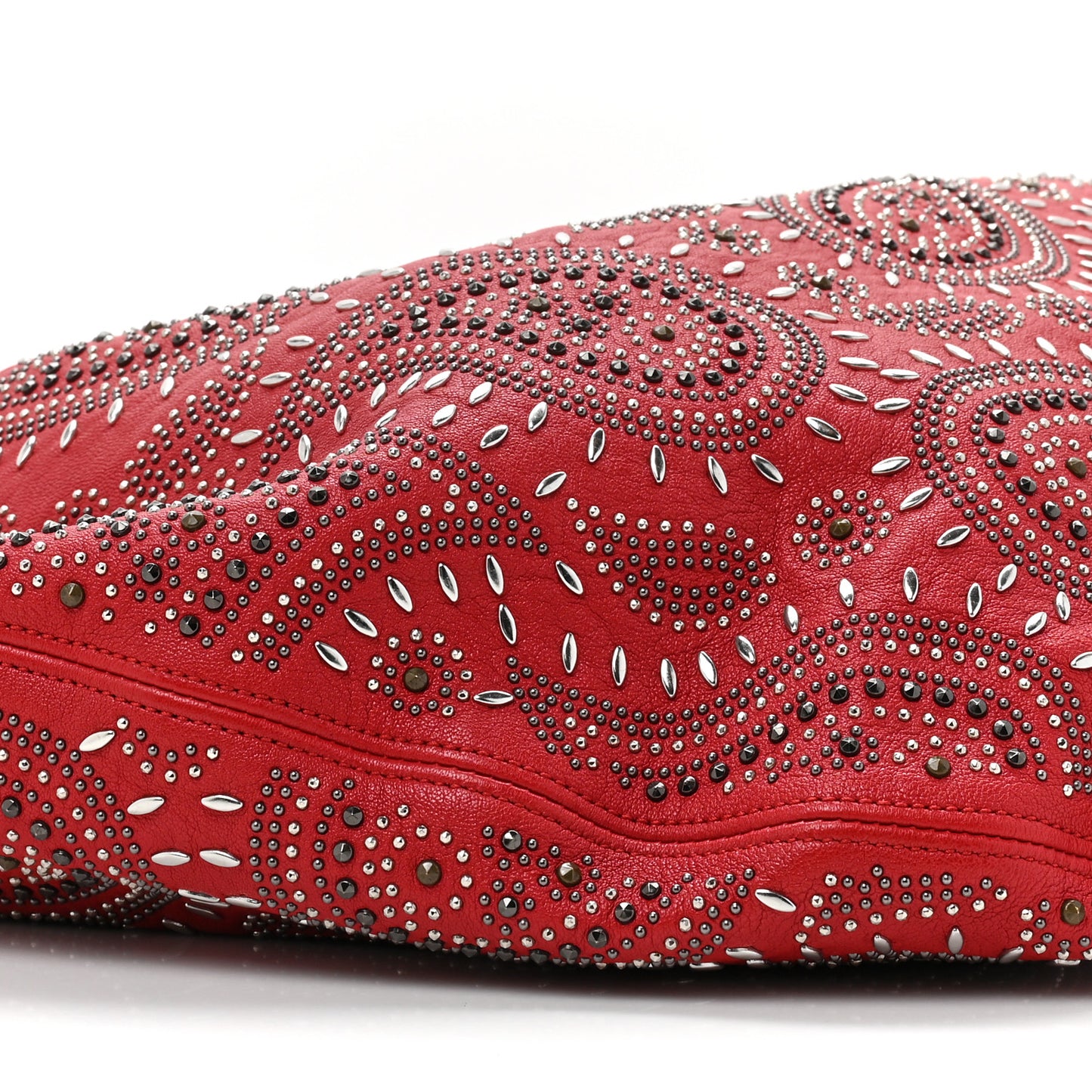 Canvas Bandana Hobo Bag Red