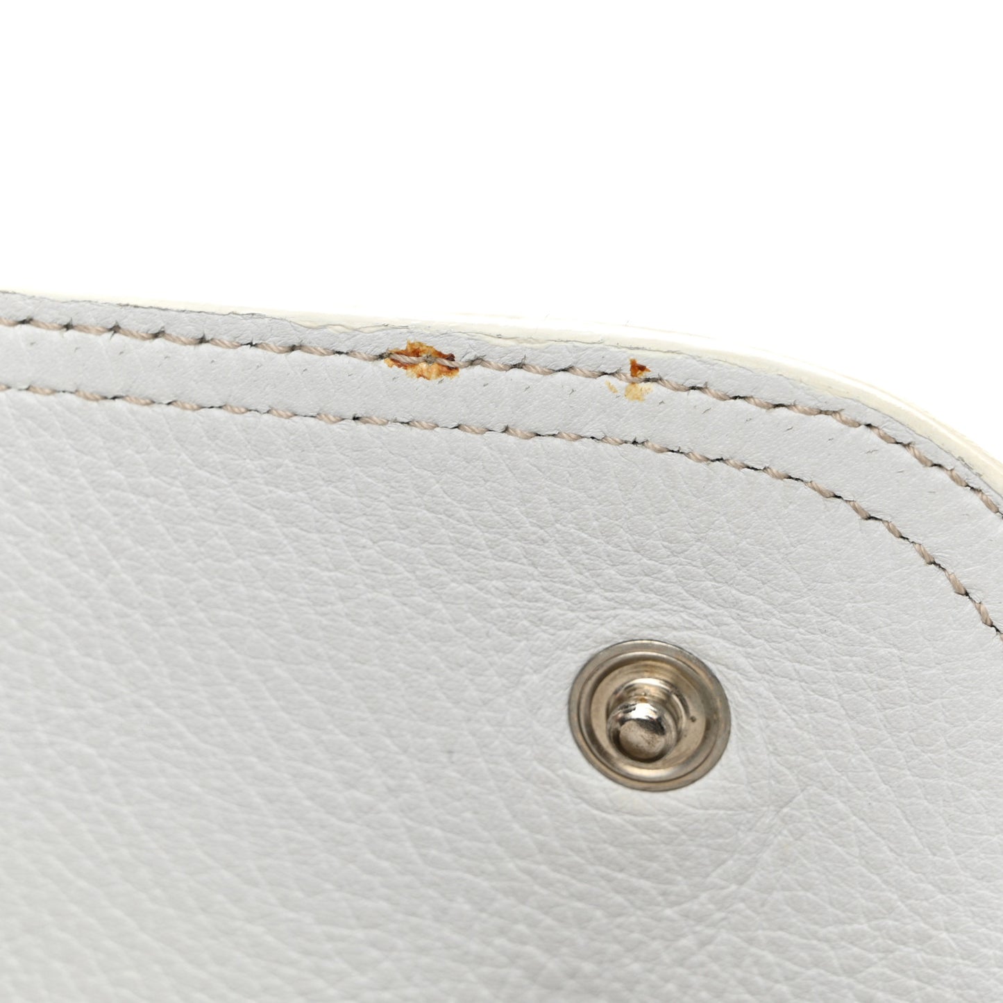 Vitello Daino Shoulder Bag White