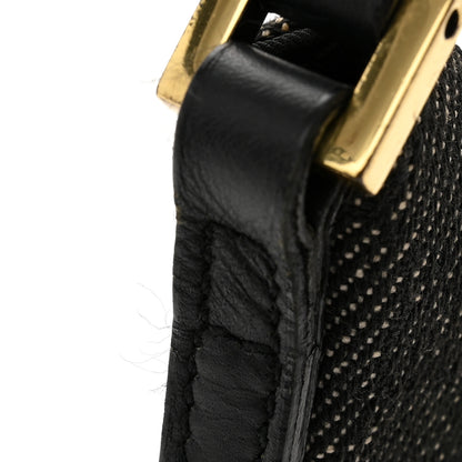 Gucci Denim Monogram Pochette Black 11 of 12