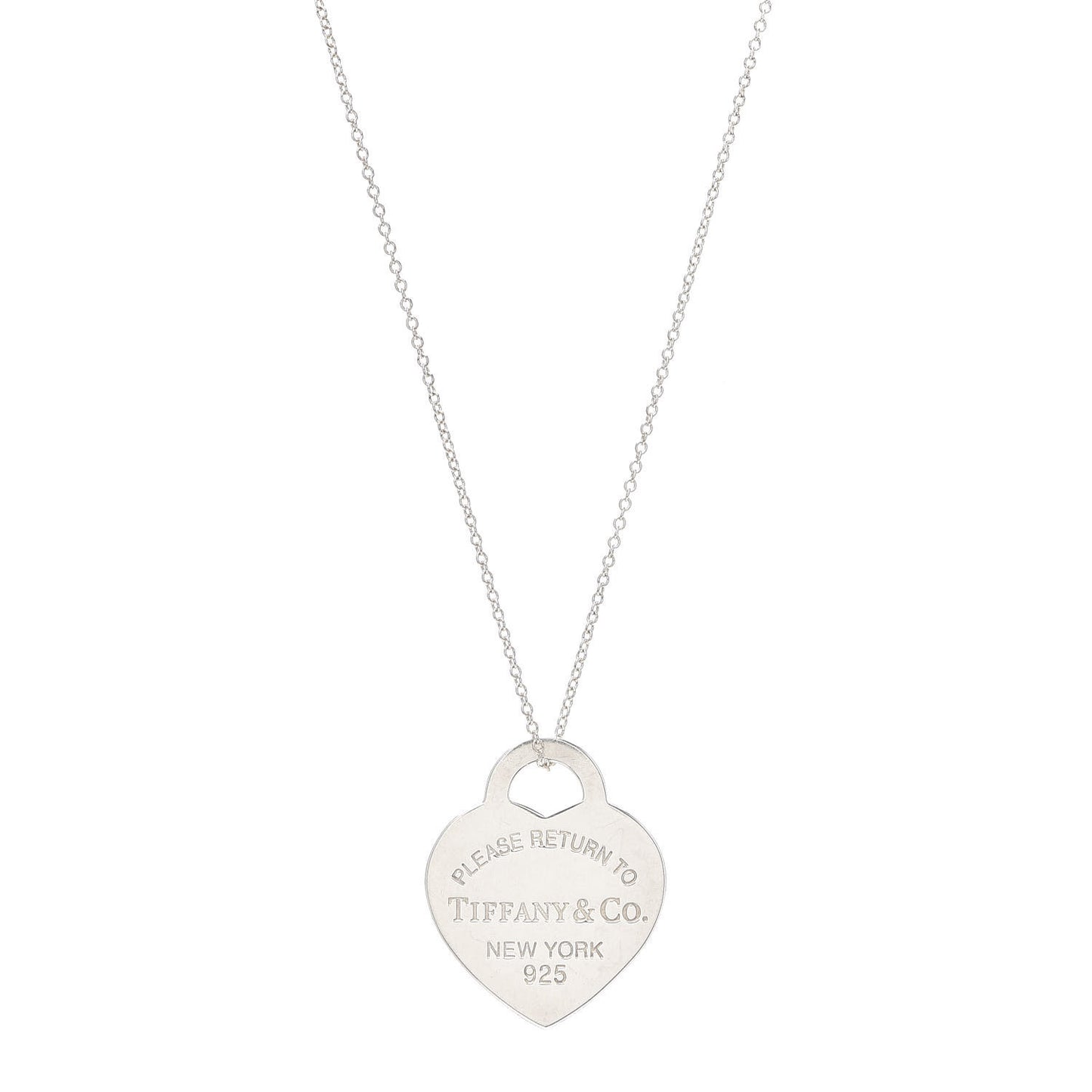 Sterling Silver Medium Return to Tiffany Heart Pendant Necklace
