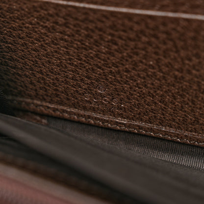 Gucci GG Supreme Monogram Web Ophidia Zip Around Wallet Brown 6 of 6