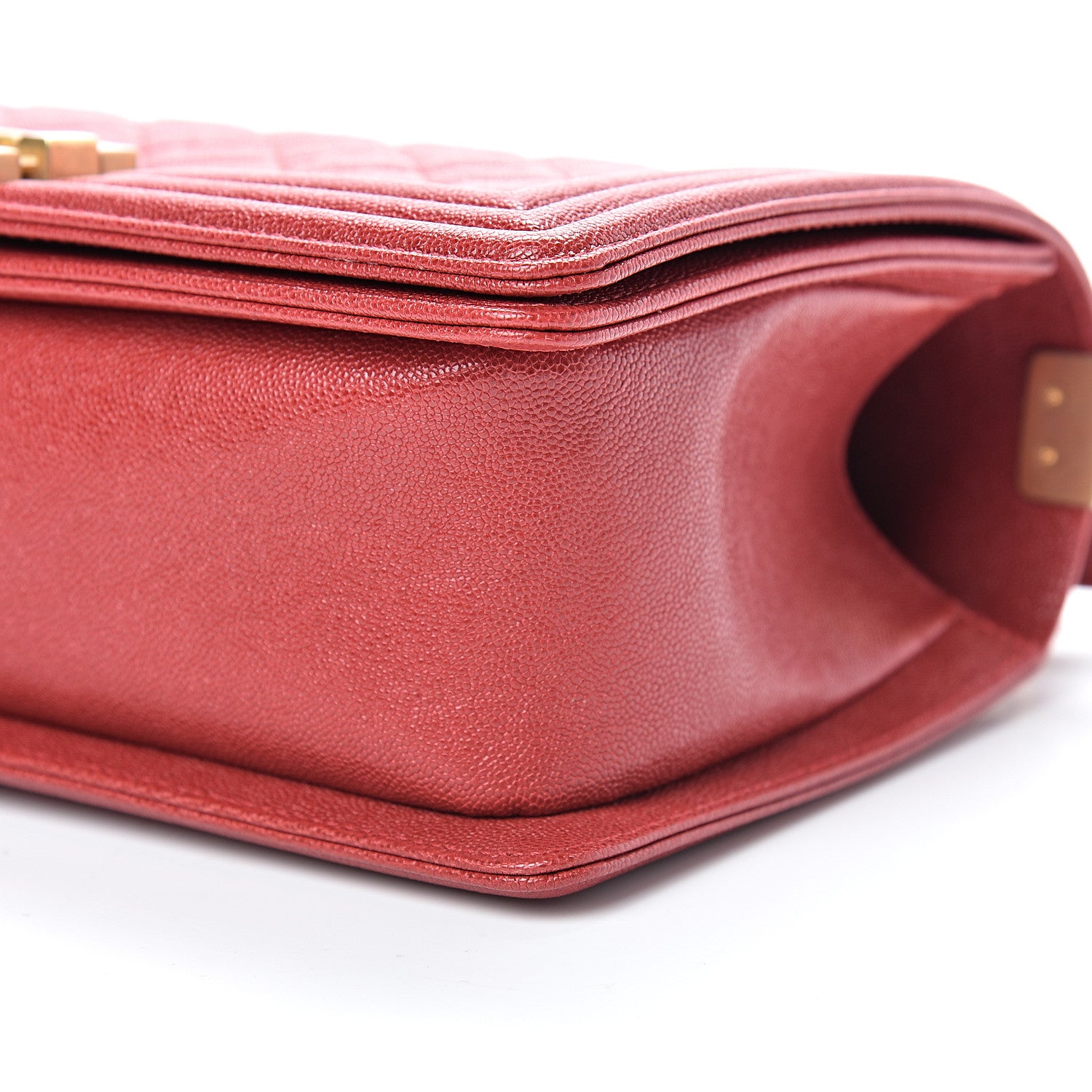 Chanel Caviar Quilted Medium Boy Flap Red 9 of 12