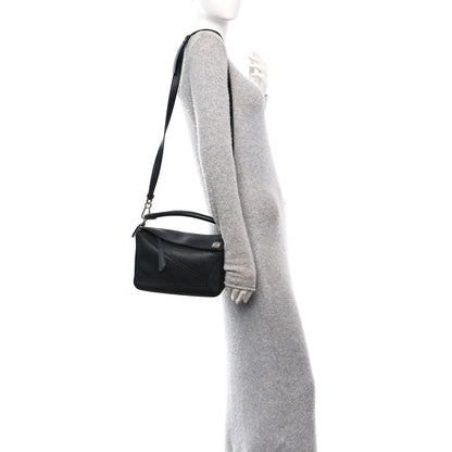 Loewe Calfskin Small Puzzle Bag Black 2 of 12