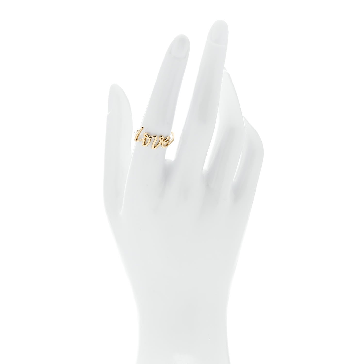 Tiffany 18K Yellow Gold Paloma's Graffiti Love Ring 56 7.5 2 of 6