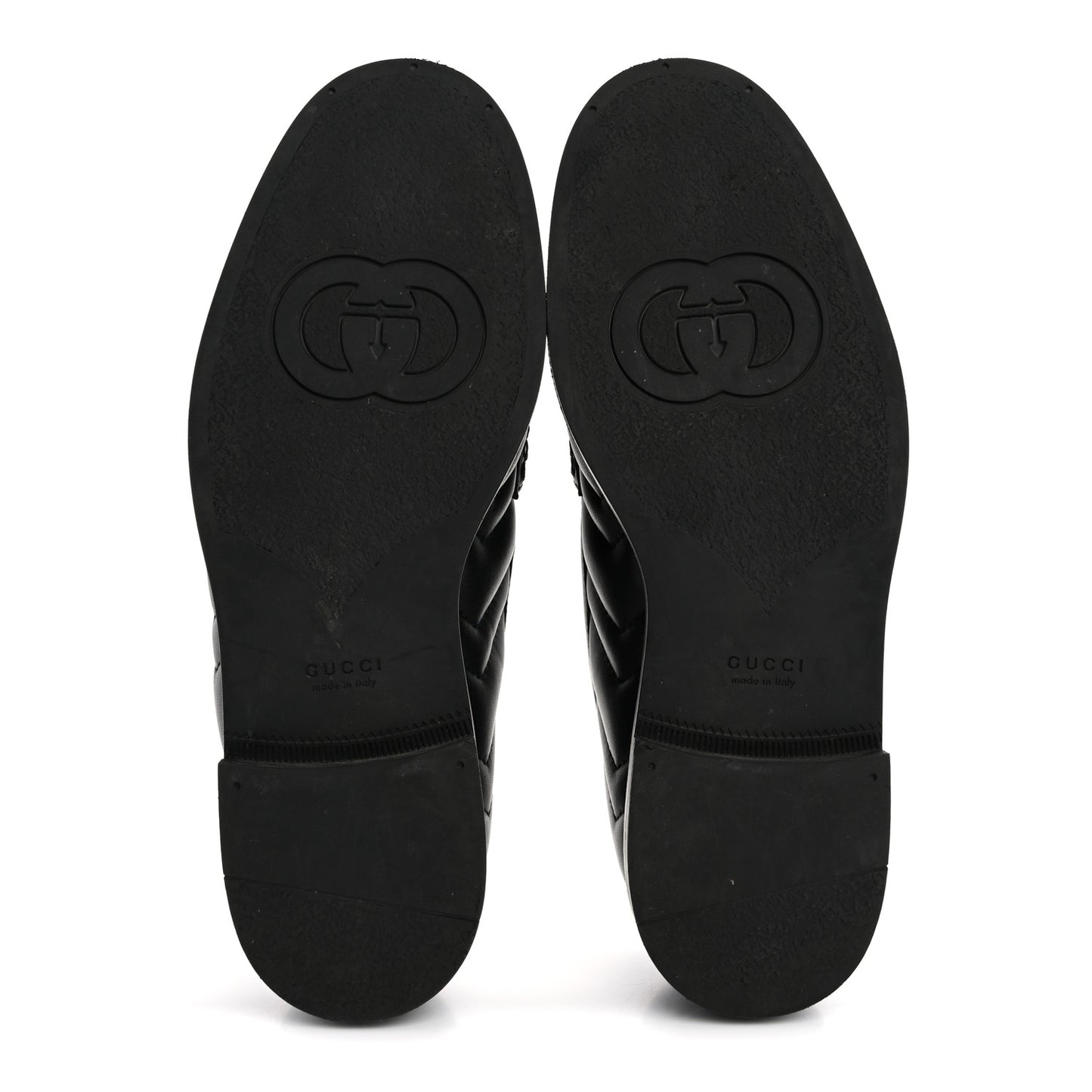 Nappa Matelasse Double G Marmont Loafers 37 Black