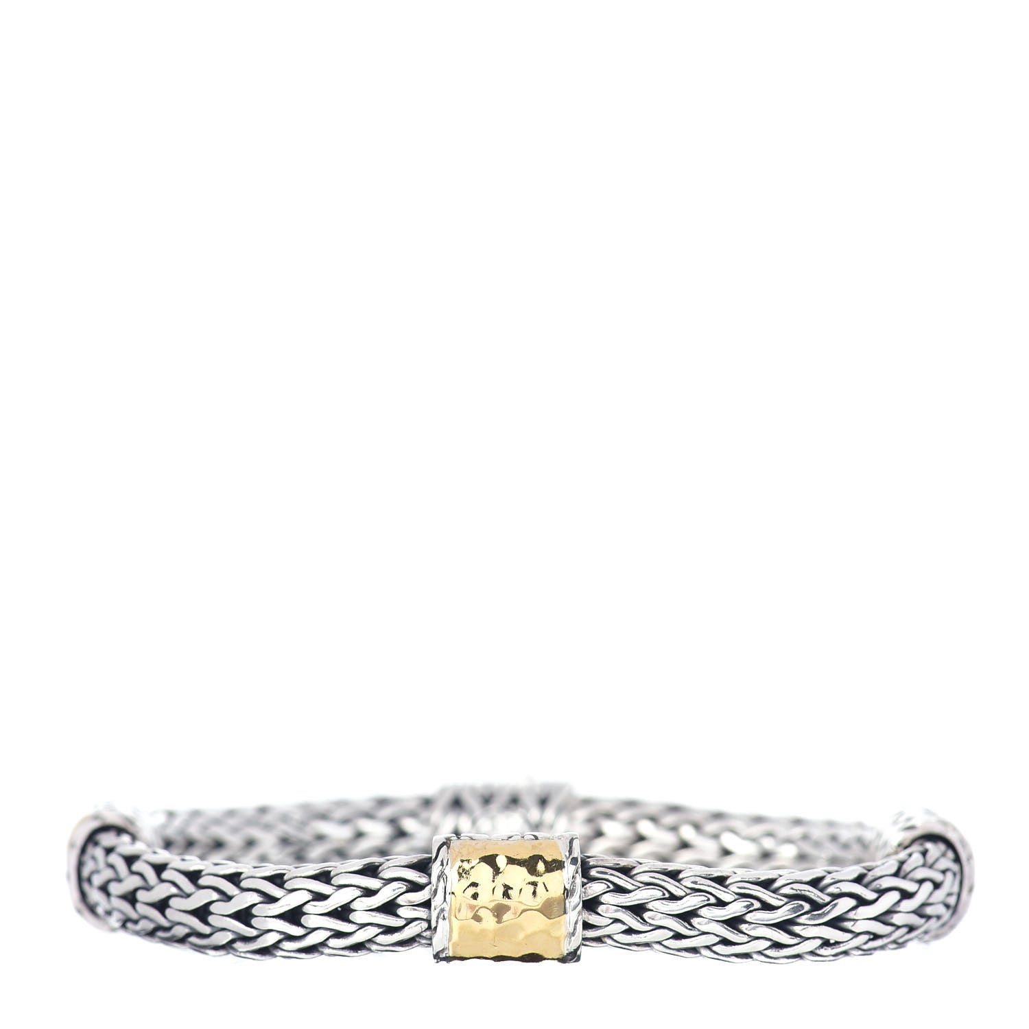 John Hardy Sterling Silver 22K Yellow Gold Palu Station Bracelet 1 of 4