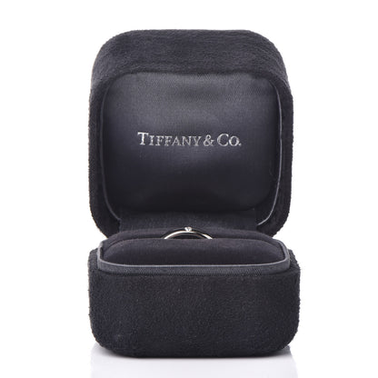 Tiffany Platinum Diamond Elsa Peretti Etoile Band Ring 49 4.75 6 of 6