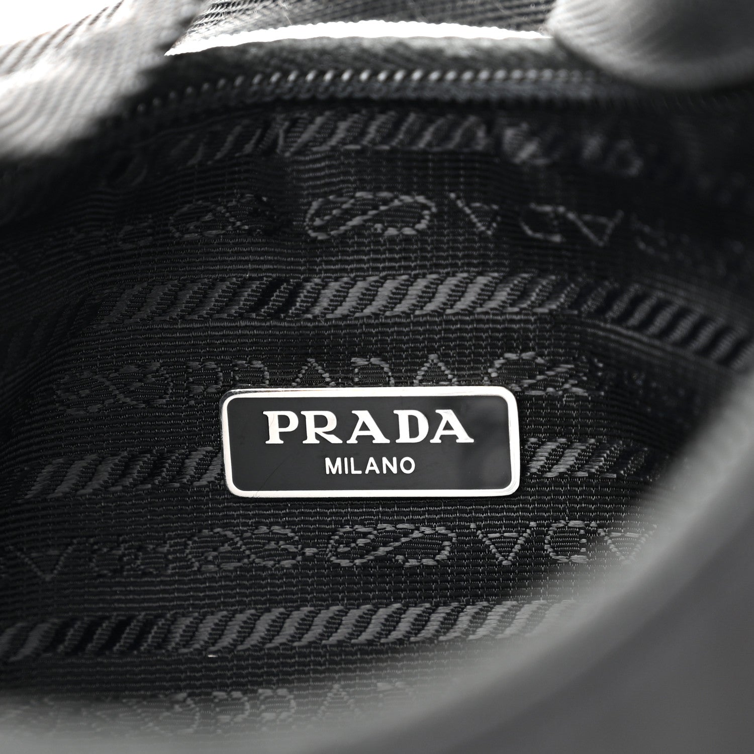 Prada Tessuto Nylon Mini Re-Edition 2000 Bag Black 6 of 14