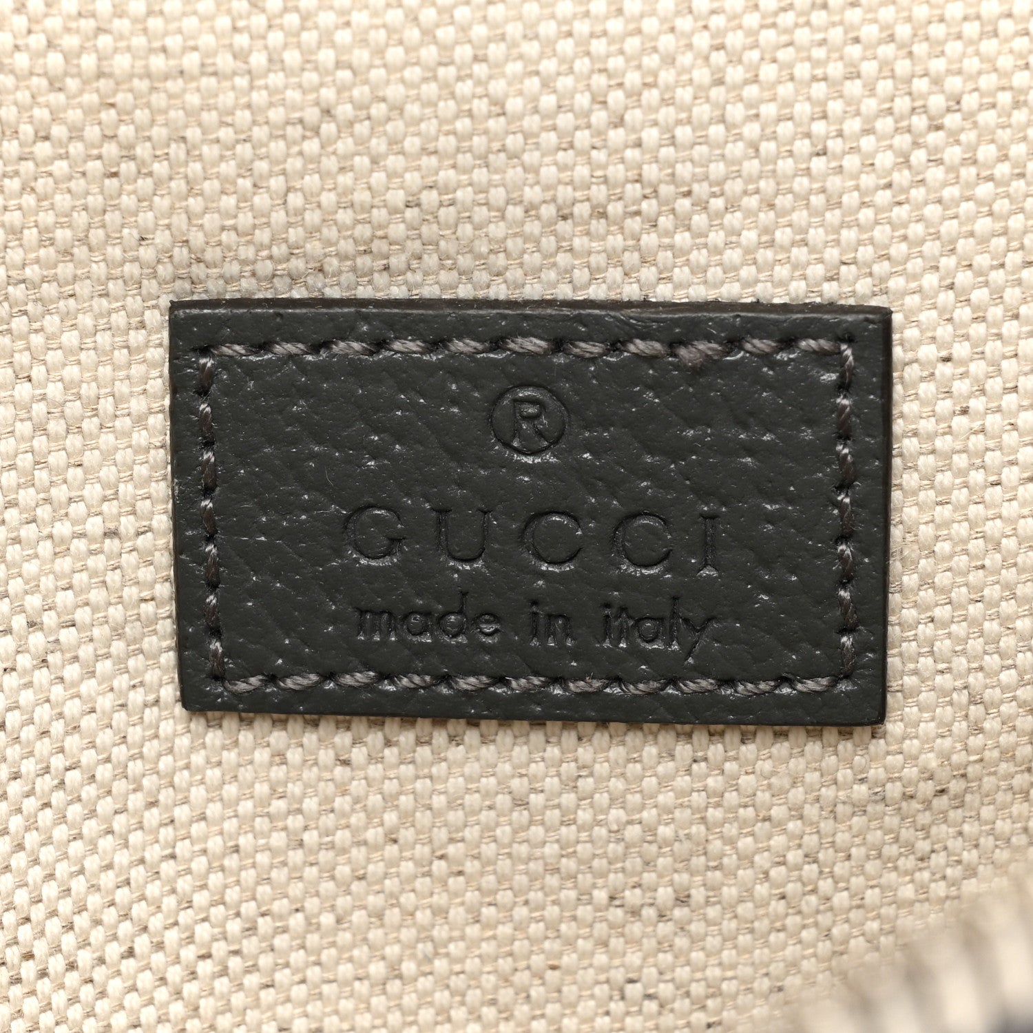 Gucci GG Supreme Monogram Textured Dollar Calfskin Ophidia Belt Bag Grey Black Graphite Grey 7 of 12