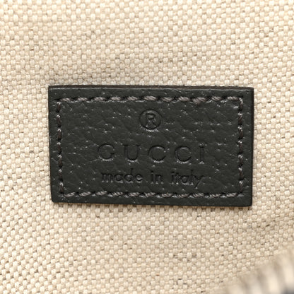 Gucci GG Supreme Monogram Textured Dollar Calfskin Ophidia Belt Bag Grey Black Graphite Grey 7 of 12