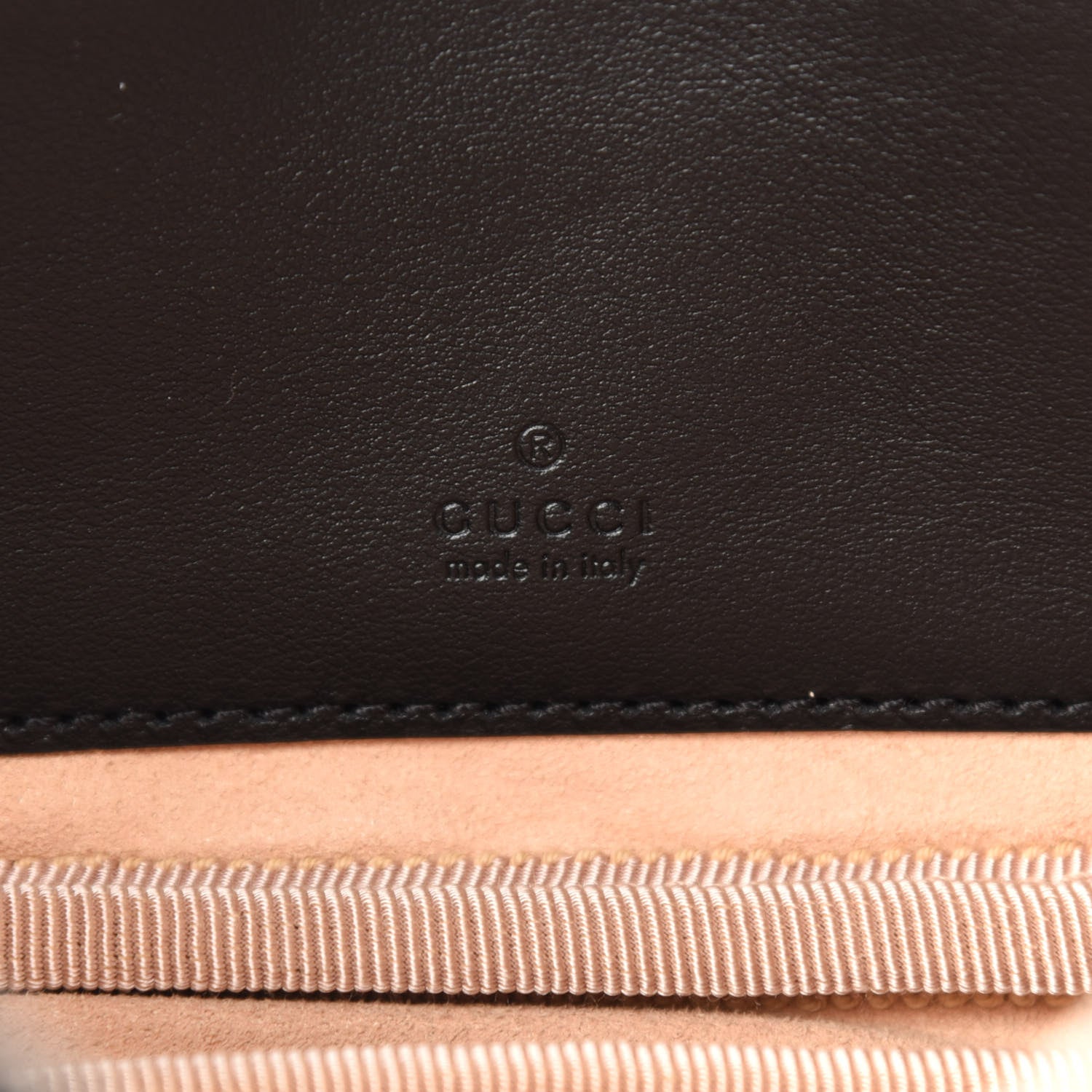 Gucci Calfskin Matelasse Mini GG Marmont Chain Crossbody Bag Black 7 of 13