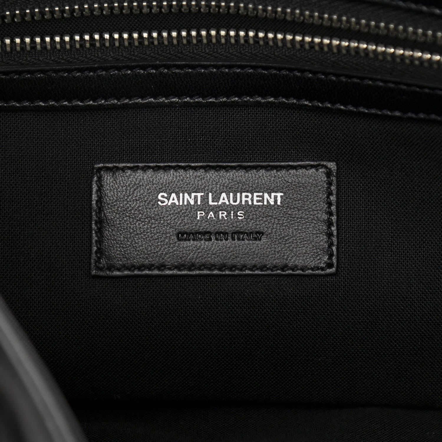 Saint Laurent Calfskin Studded Fringe Festival Backpack Black 6 of 13