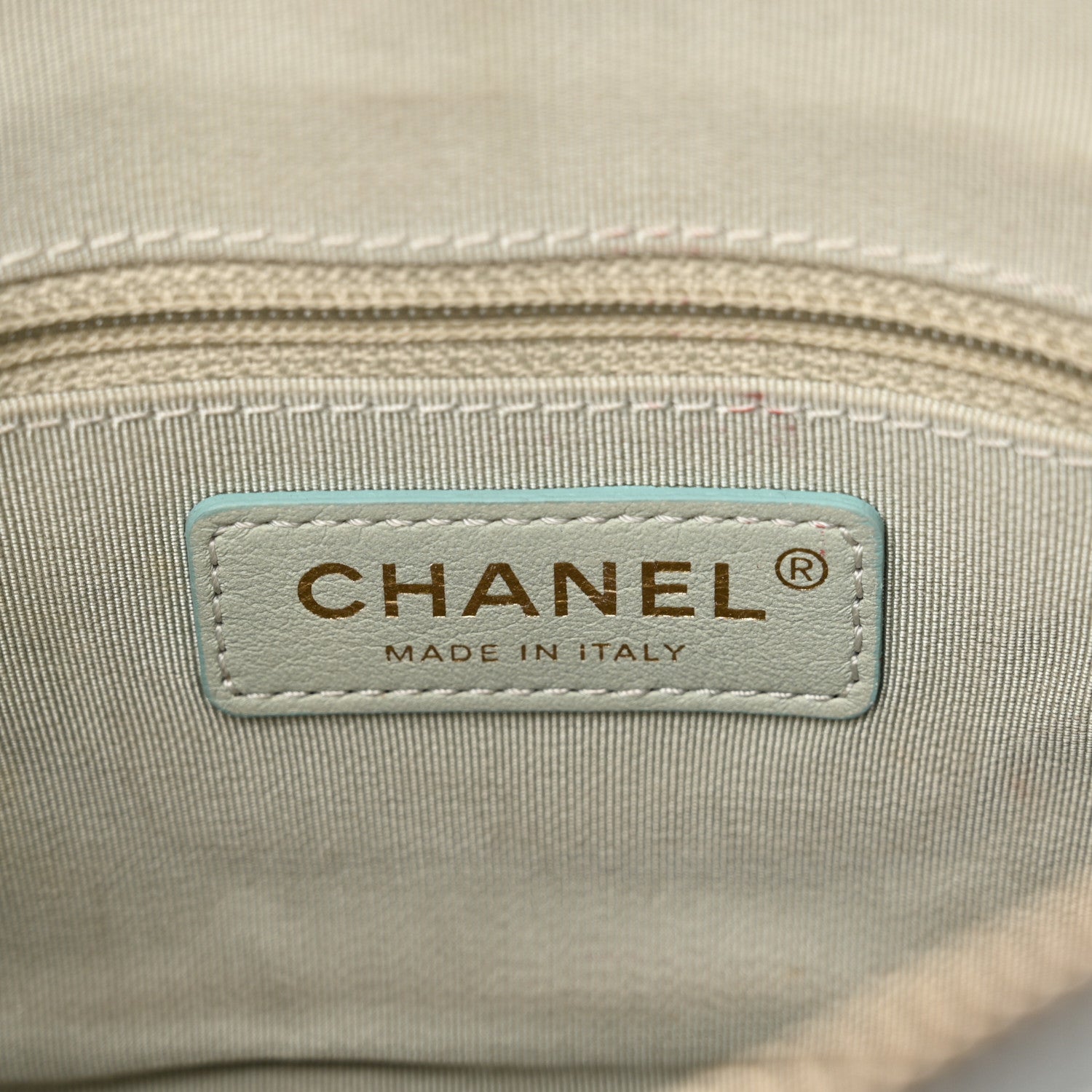 Chanel Goatskin Quilted Tri-Color Small In & Out Camera Case Green Blue Pink 7 of 12