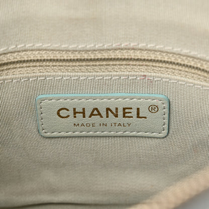 Chanel Goatskin Quilted Tri-Color Small In & Out Camera Case Green Blue Pink 7 of 12