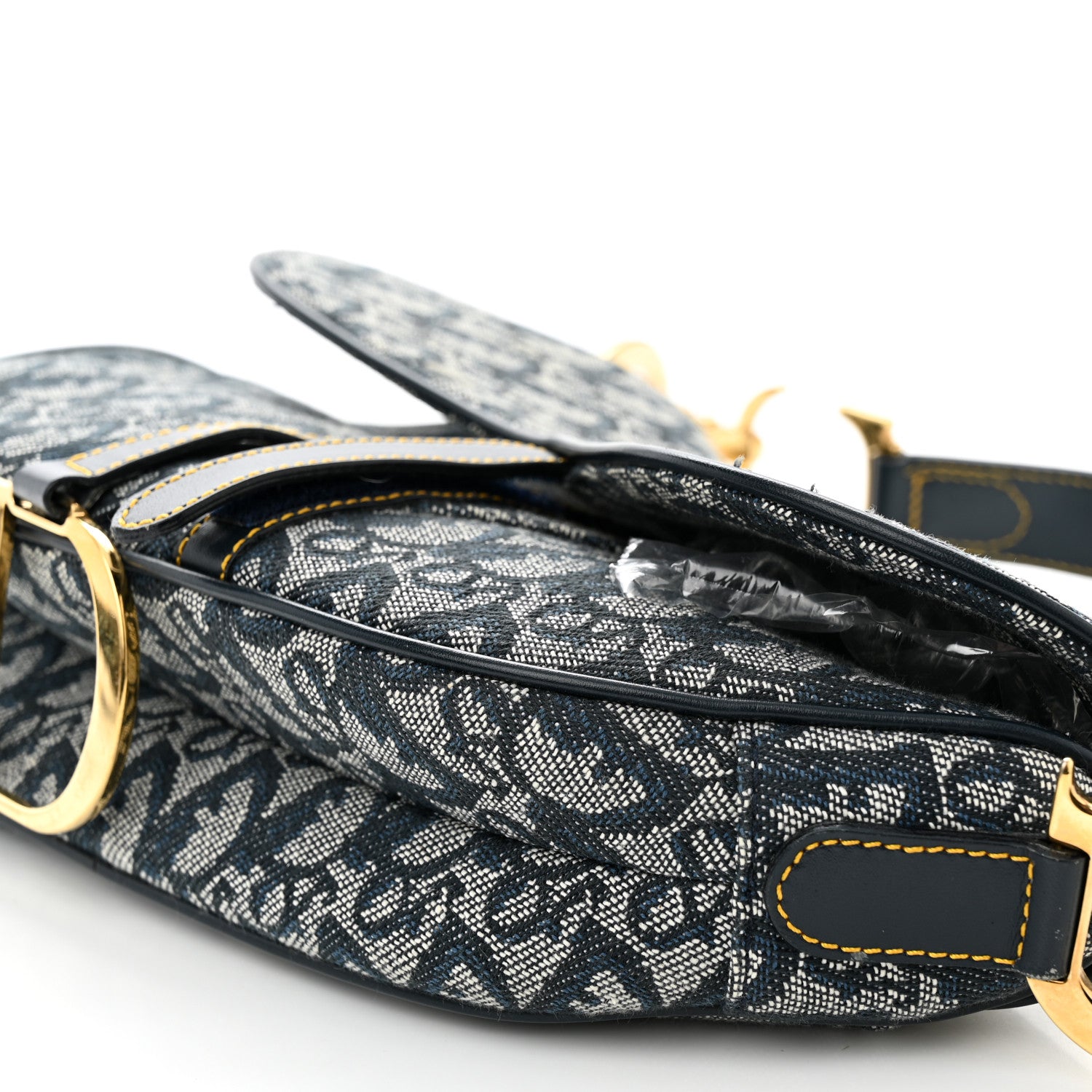 Christian Dior Monogram Saddle Bag Blue 10 of 11