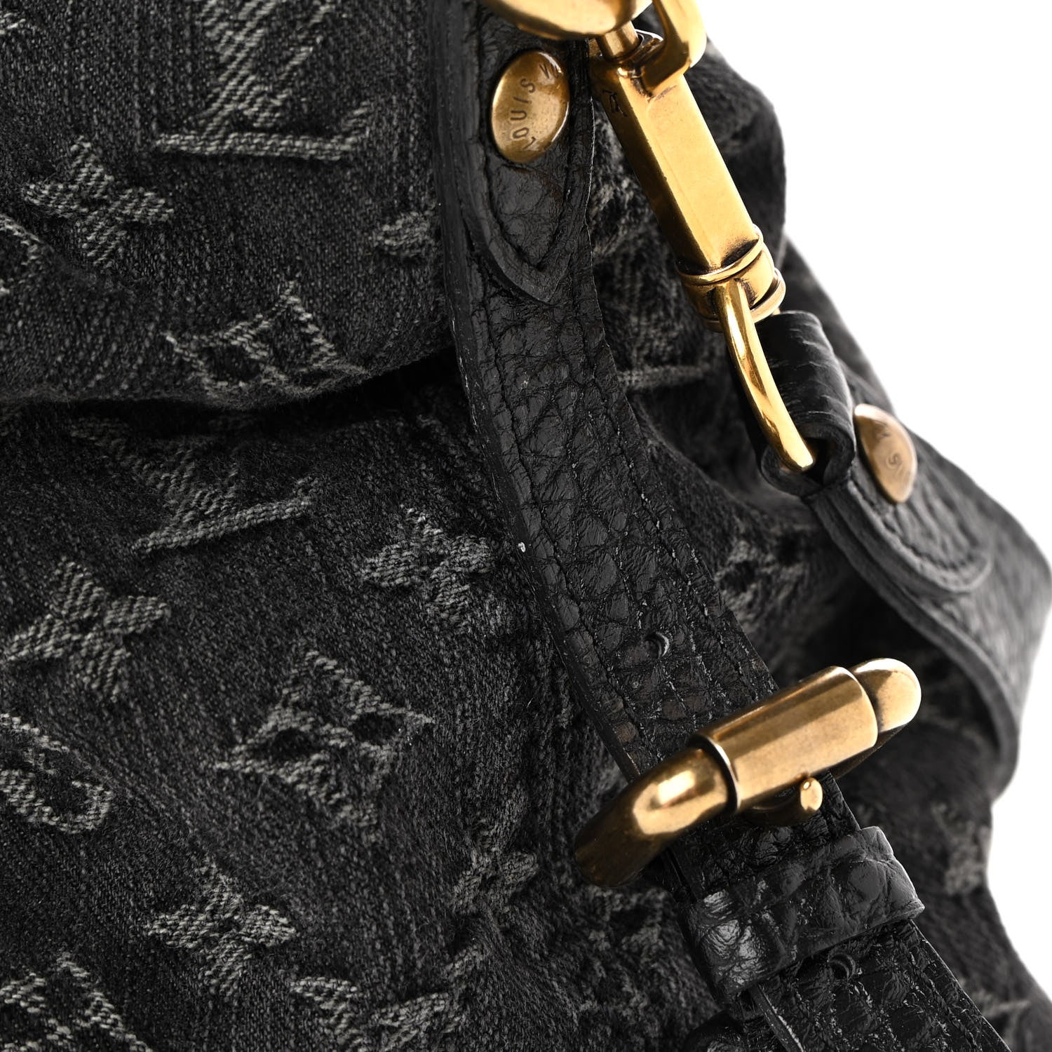 Louis Vuitton Denim Neo Cabby MM Black 19 of 20
