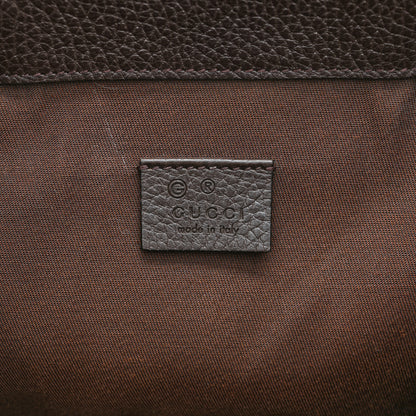 Gucci Monogram Dollar Calfskin O Drawstring Backpack Beige Ebony Testa di Moro Dark Chocolate 6 of 11