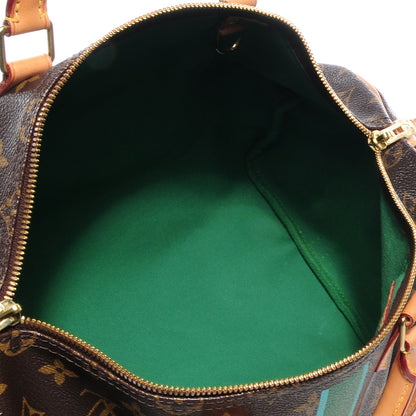 Louis Vuitton Monogram My LV Heritage Speedy Bandouliere 35 Vert and Blue Clair 5 of 7