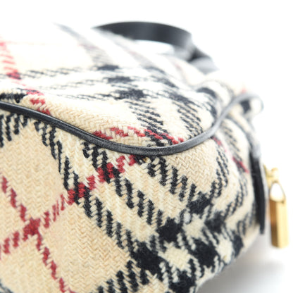 Burberry Wool Check Bowler Beige 10 of 13