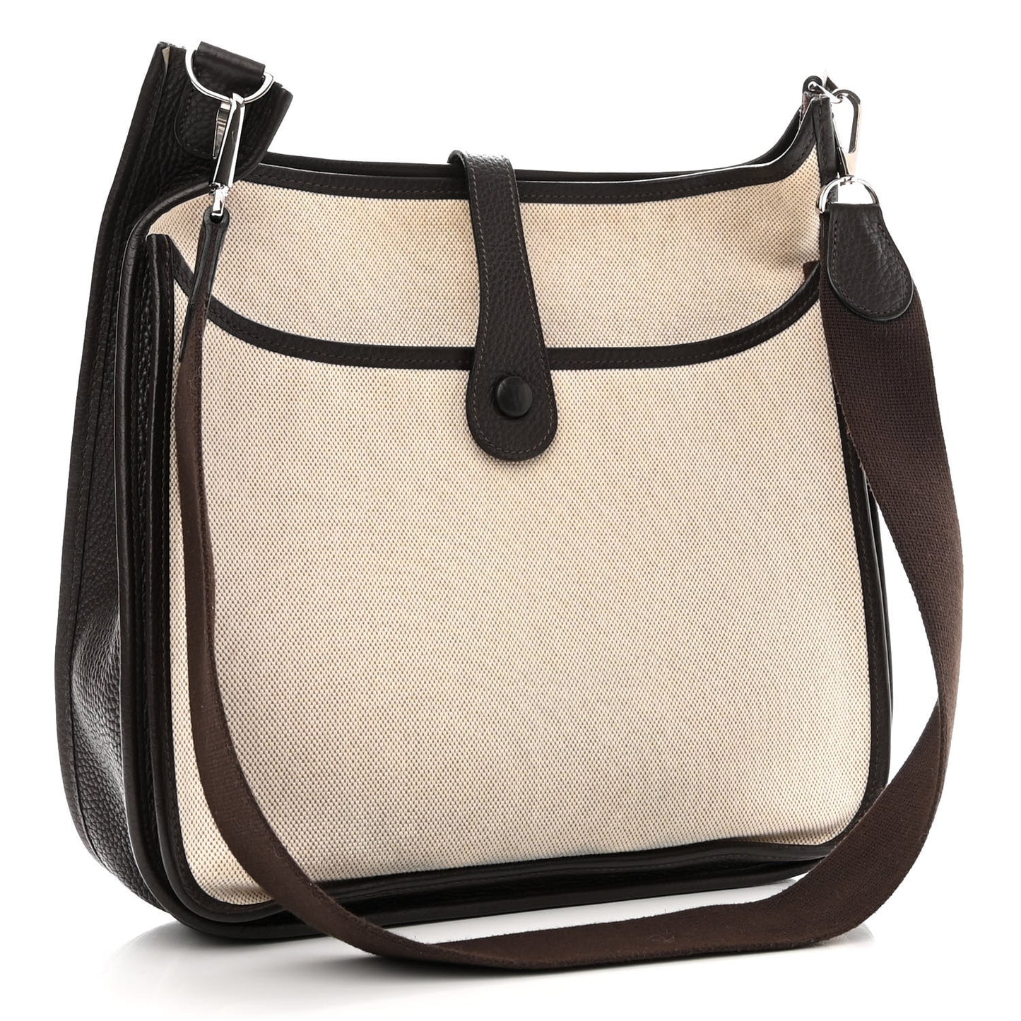 Toile Taurillon Clemence Evelyne II GM Ecru Ebene