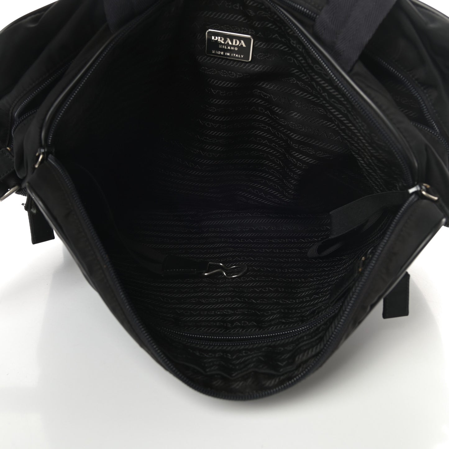 Tessuto Nylon Travel Briefcase Black