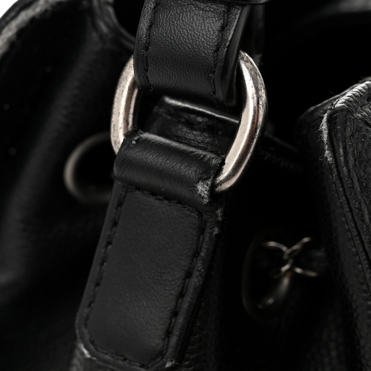 Chanel Caviar Quilted Small CC Bucket Bag Black 14 of 14