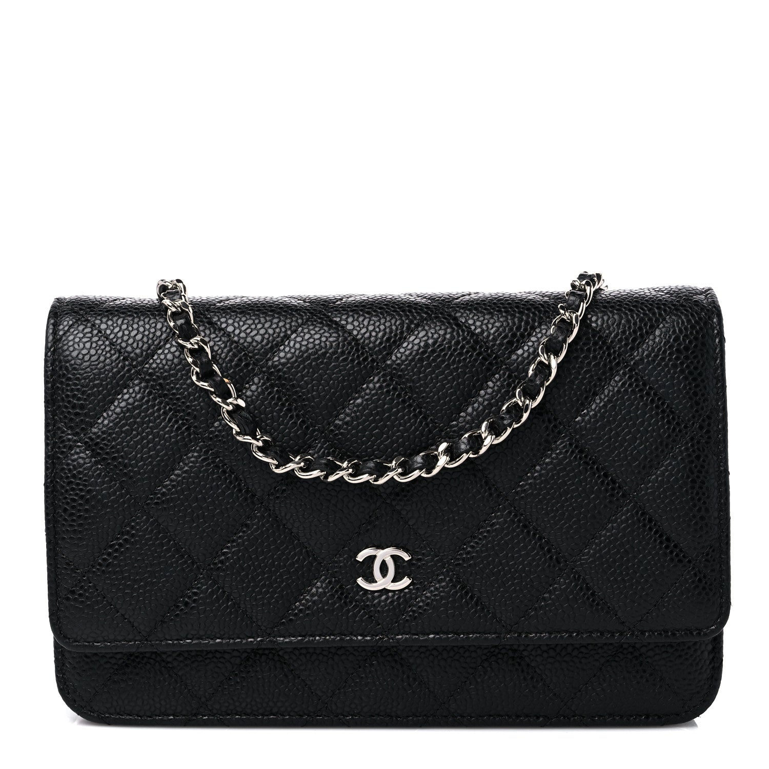 Chanel Caviar Quilted Wallet on Chain WOC Black 1 of 11