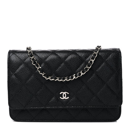 Chanel Caviar Quilted Wallet on Chain WOC Black 1 of 11
