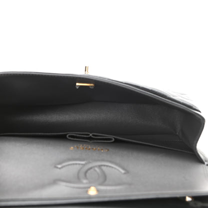 Chanel Caviar Quilted Medium Double Flap Dark Grey 7 of 11