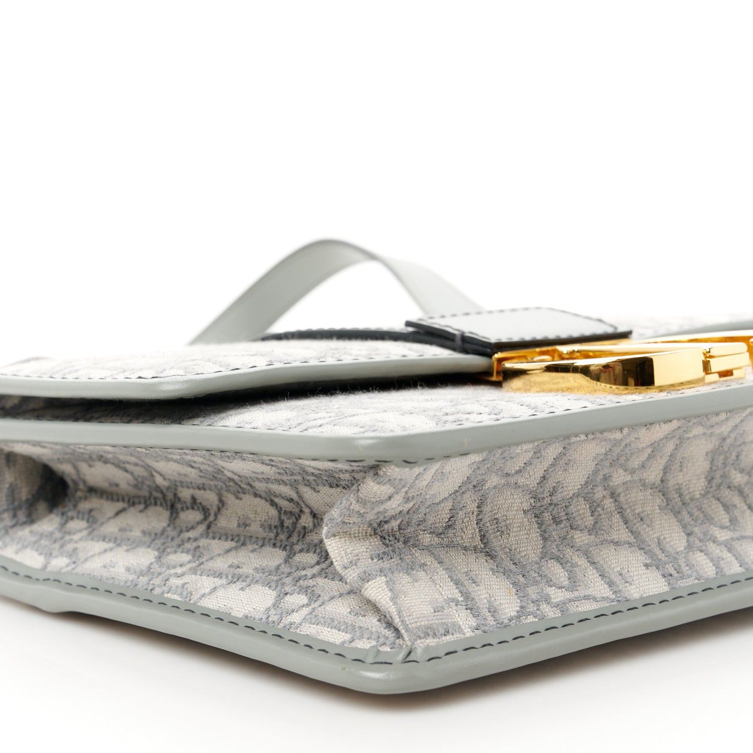 Christian Dior Oblique 30 Montaigne Flap Bag Grey 9 of 10